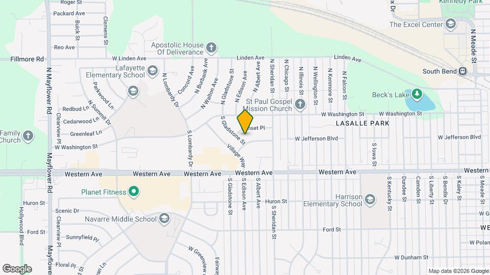 164 S Gladstone St Map and Location Details