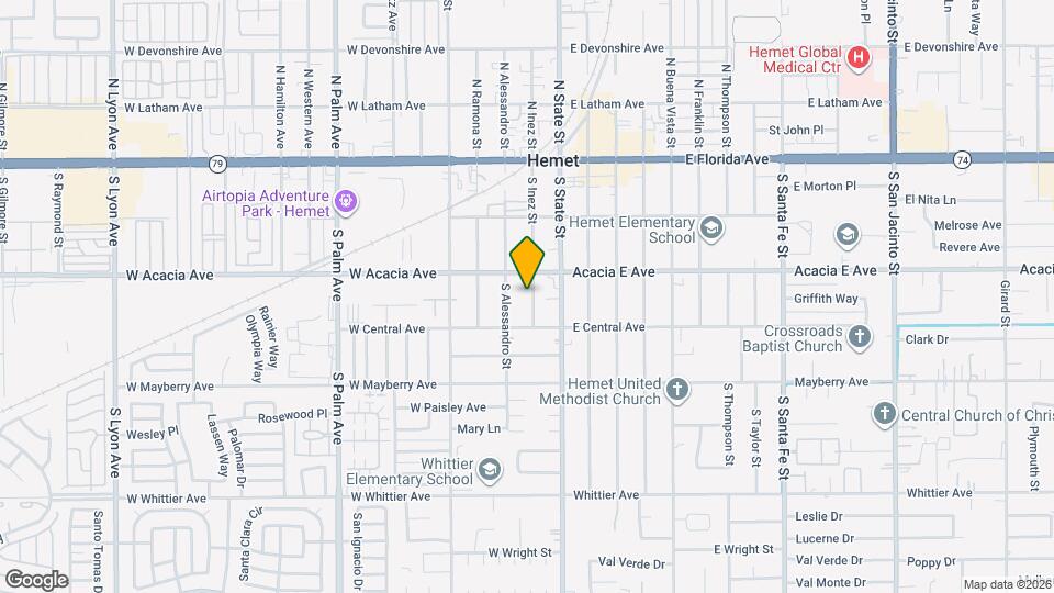 333 S Inez St Map and Location Details