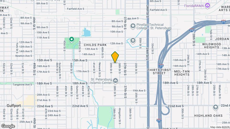 3841 16th Ave S Map and Location Details