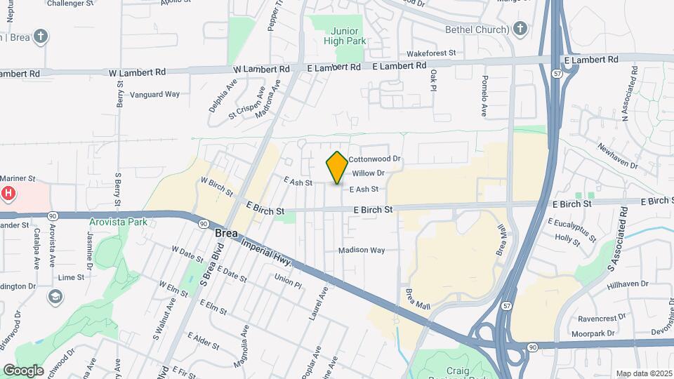 129 S Poplar Ave Map and Location Details