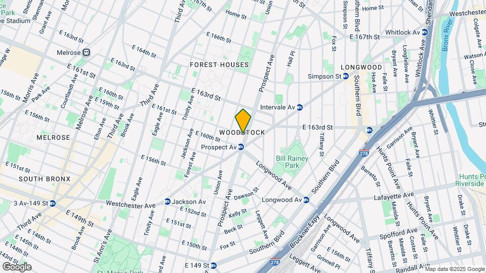 834 E 161st St Map and Location Details