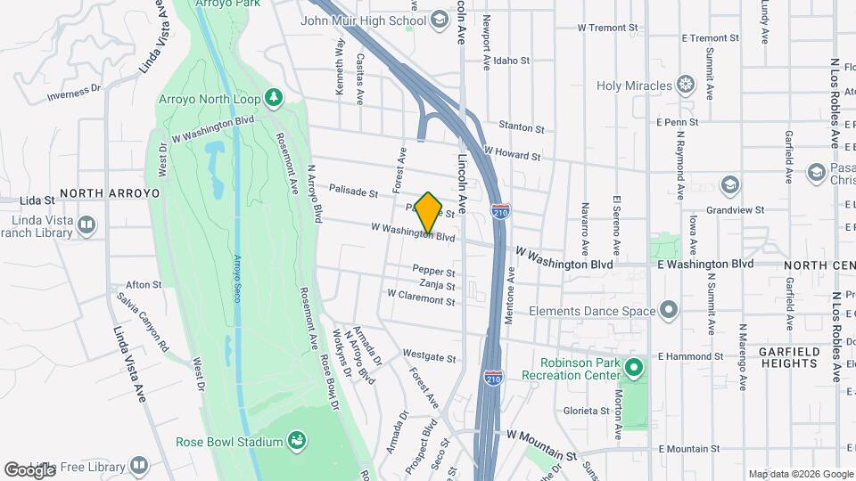 514 W Washington Blvd Map and Location Details