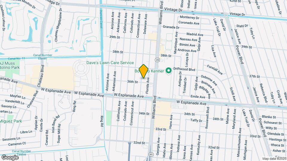 3604 Delaware Ave Mapa y Detalles de la Ubicación