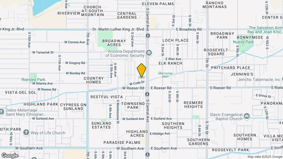 5024 S Central Ave Mapa y Detalles de la Ubicación