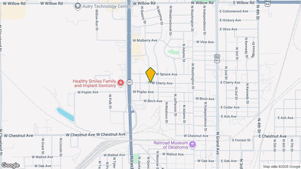 717 W Cherry Ave Map and Location Details