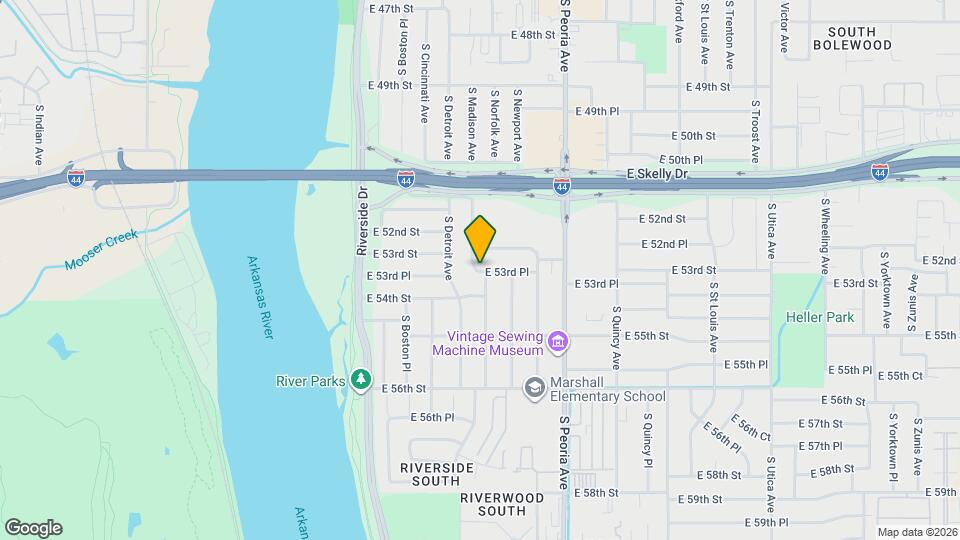 1045 E 53rd Pl Mapa y Detalles de la Ubicación