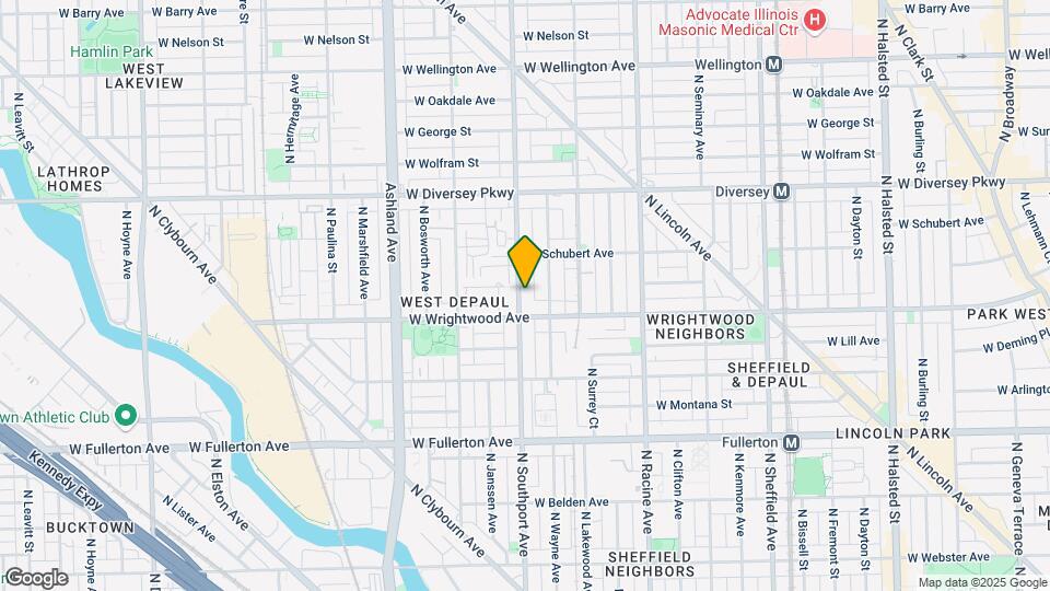 2621 N Southport Ave, Unit CH Map and Location Details