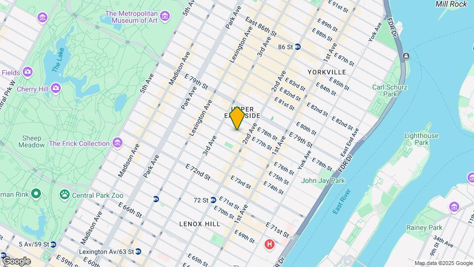 242 E 77th St Map and Location Details