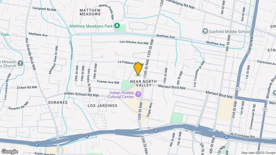 1233 Menaul Blvd NW Map and Location Details