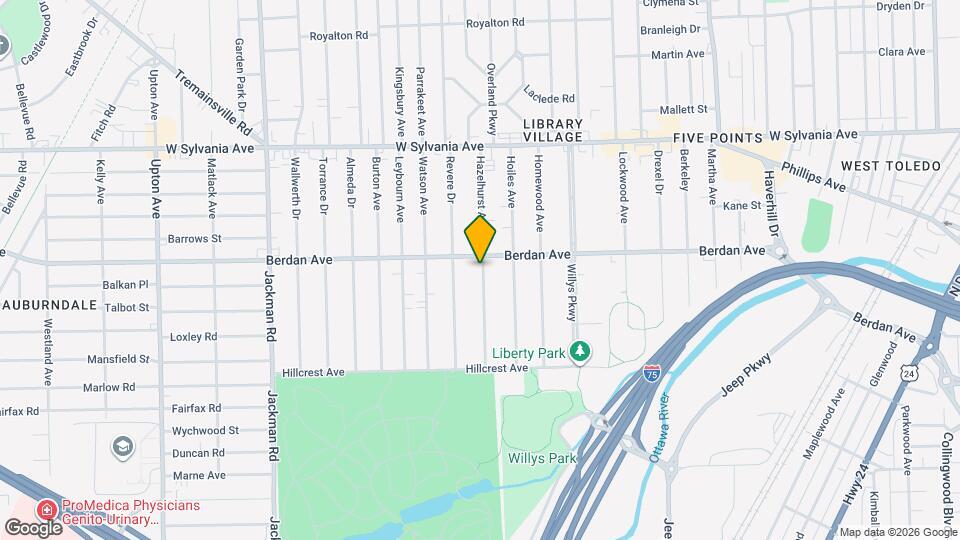 3713 Hazelhurst Ave Map and Location Details