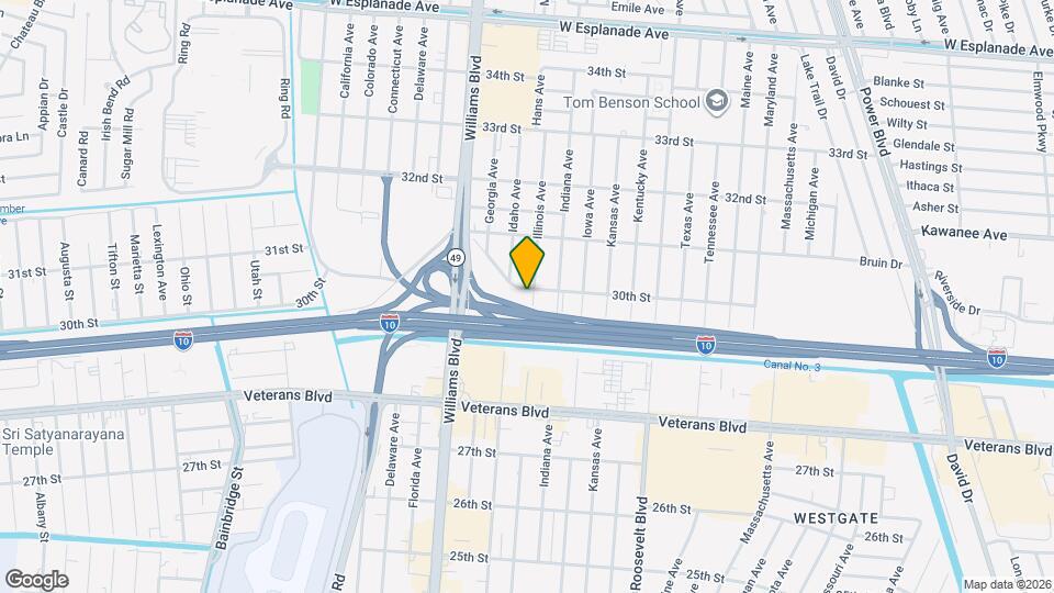 2213 30th St, Unit A Map and Location Details