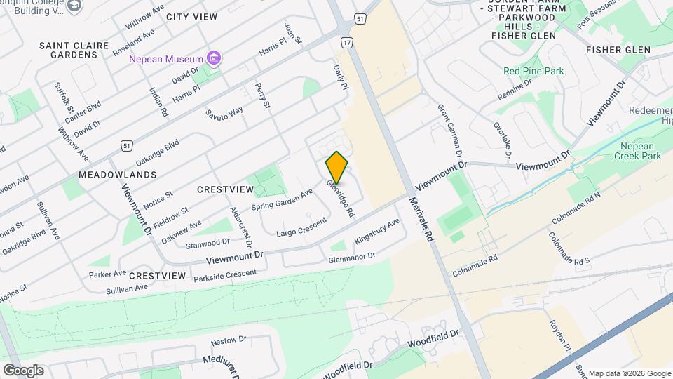 52 Glenridge Rd Map and Location Details