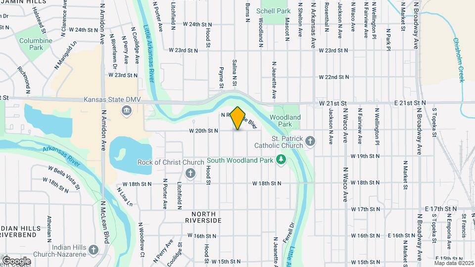 1021 W 20th St N Map and Location Details