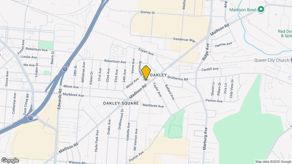 3098 Madison Rd Map and Location Details