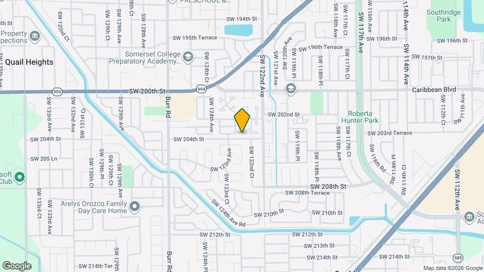 12230 SW 203rd St Map and Location Details