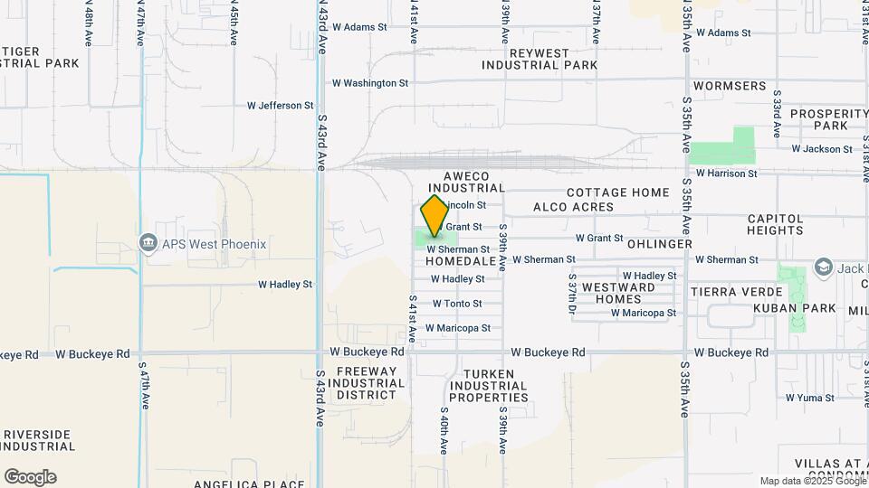 4030 W Sherman St Map and Location Details