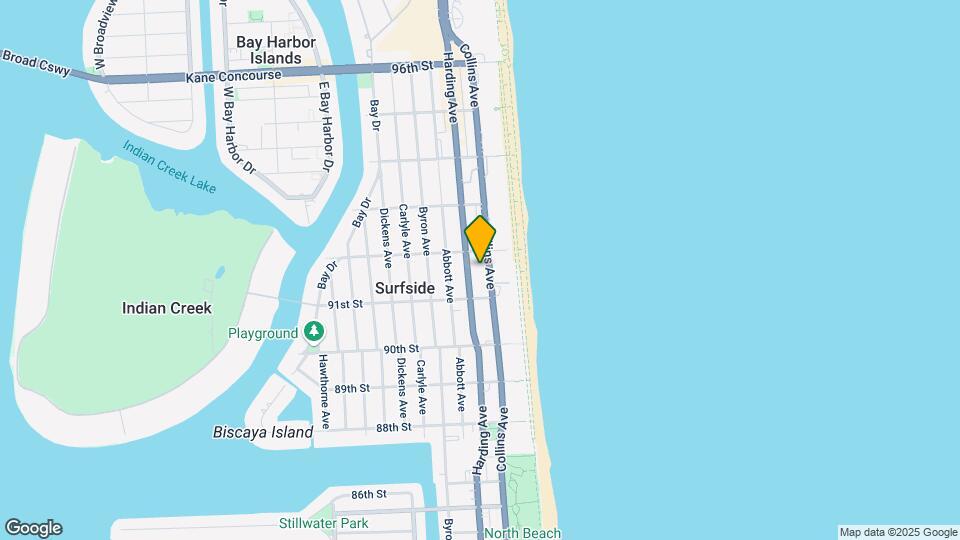 9156 Collins Ave Map and Location Details