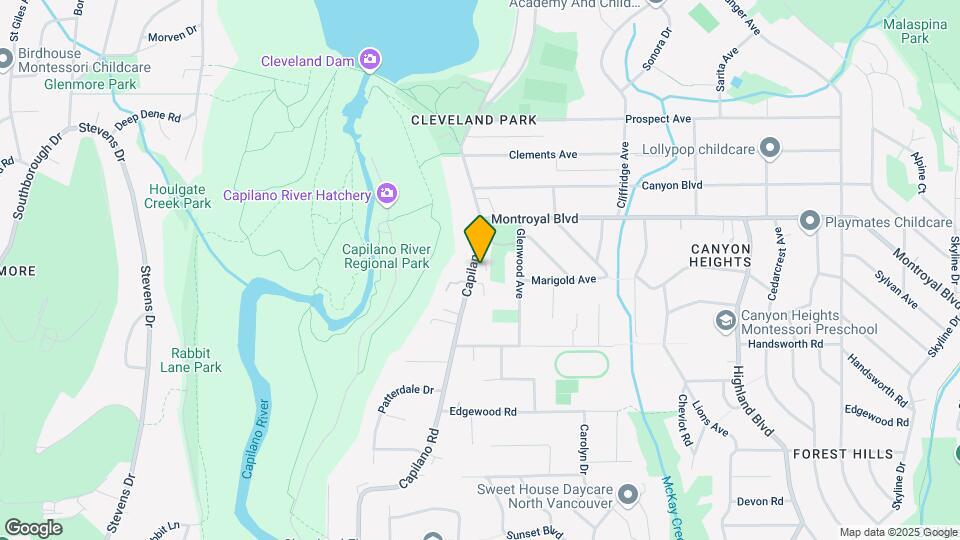 4652 Capilano Rd Map and Location Details