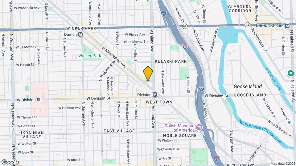 1259 N Milwaukee Ave, Unit 3 Mapa y Detalles de la Ubicación