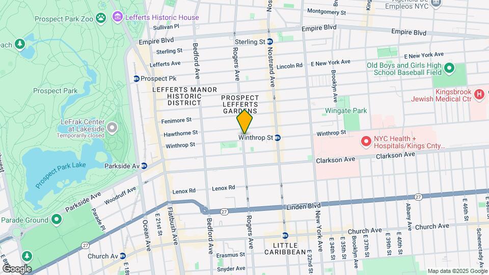599 Rogers Ave Mapa y Detalles de la Ubicación
