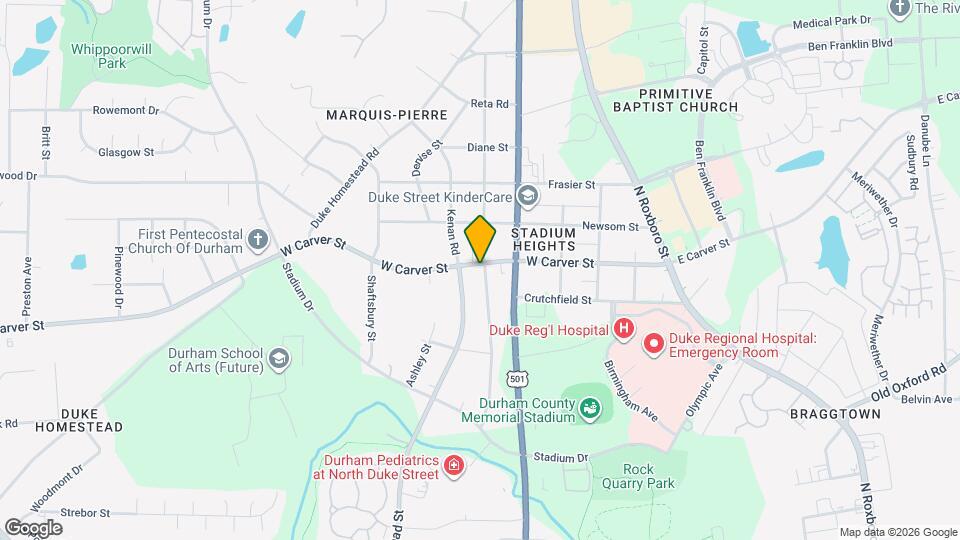 603 W Carver St Map and Location Details