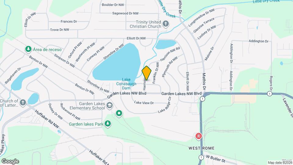 102 Harrison NW Rd Map and Location Details