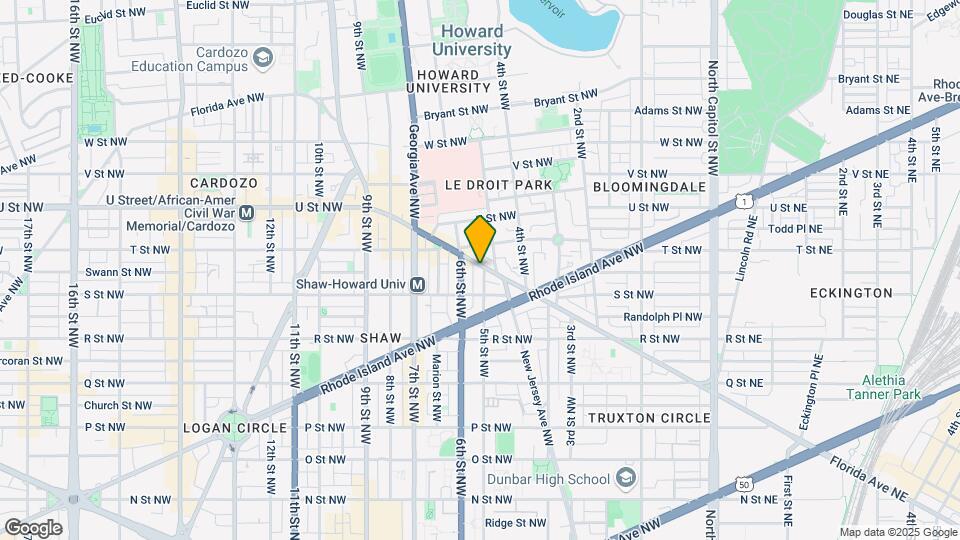 500 Florida Ave NW Map and Location Details