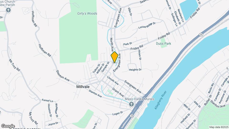 444 North Ave, Unit 444 North Ave- Millvale Mapa y Detalles de la Ubicación