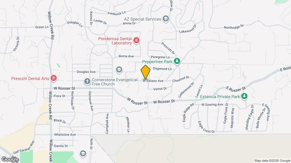 397 W Delano Ave Map and Location Details