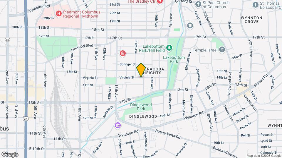 1412 Virginia St Map and Location Details