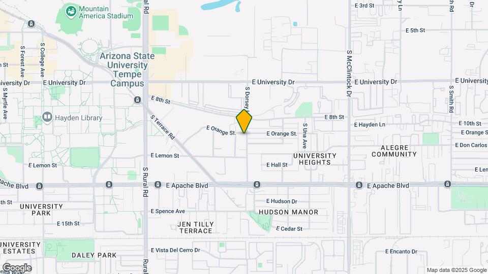 1006 S Dorsey Ln Mapa y Detalles de la Ubicación