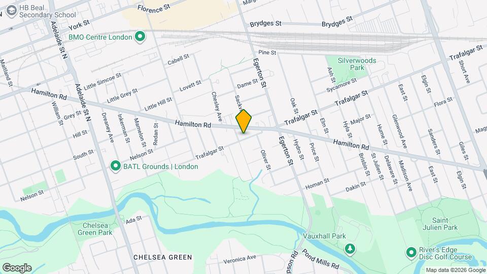 908 Trafalgar St Map and Location Details