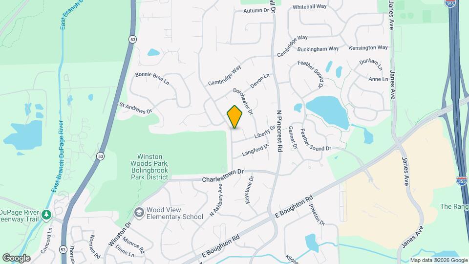 644 N Ashbury Ave, Unit 3-321 Map and Location Details