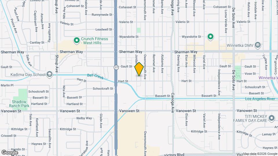 7010 Jordan Ave Map and Location Details