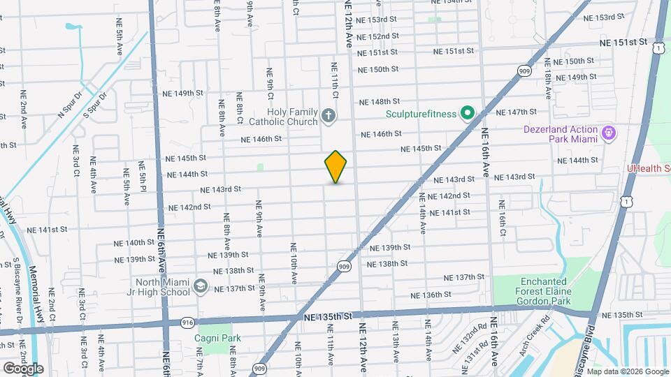 1130 NE 143rd St Map and Location Details