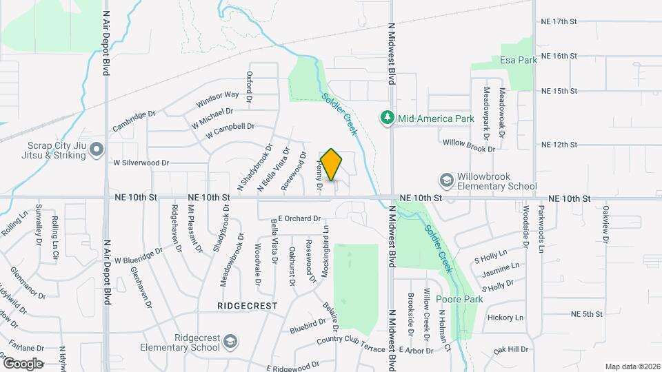 3811 Bradfred St Map and Location Details