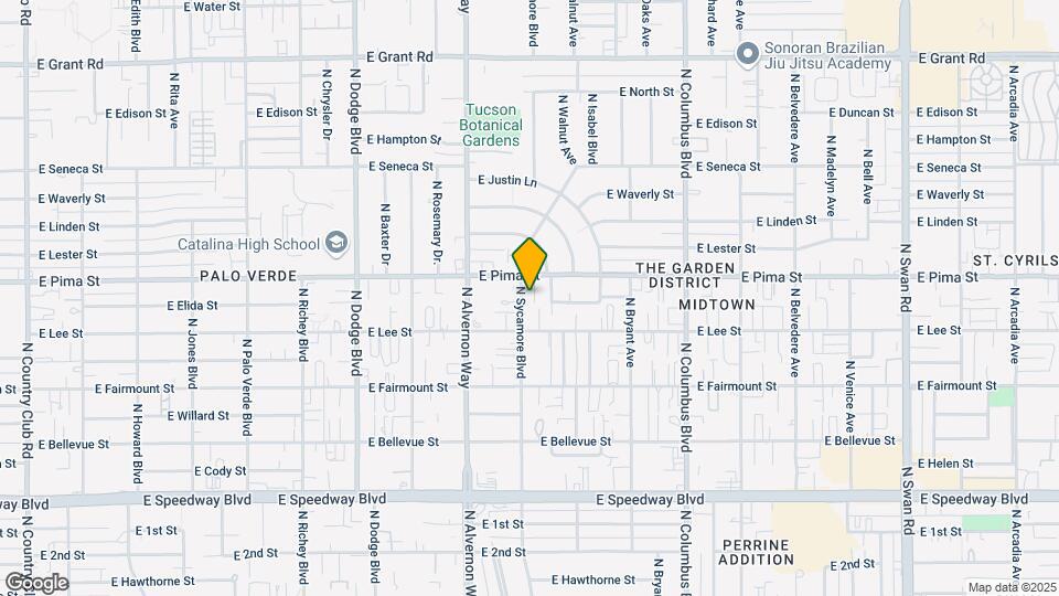 1638-1644 N Sycamore Blvd Mapa y Detalles de la Ubicación
