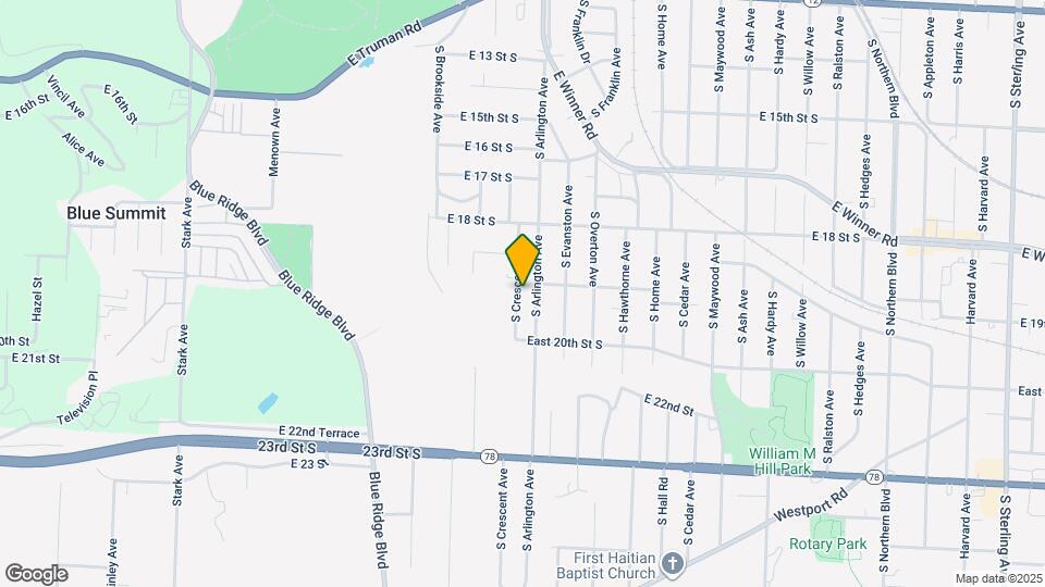 1901 S Crescent Ave Map and Location Details