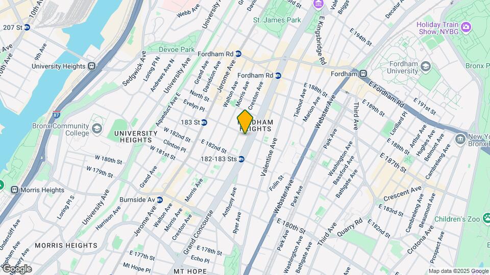 2295 Grand Concourse Mapa y Detalles de la Ubicación