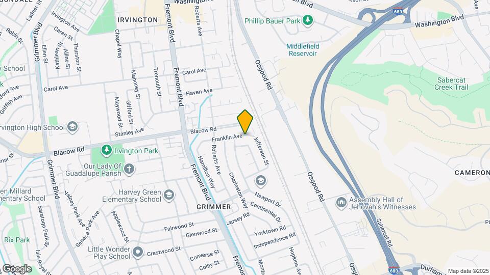 3576 Franklin Ave Map and Location Details