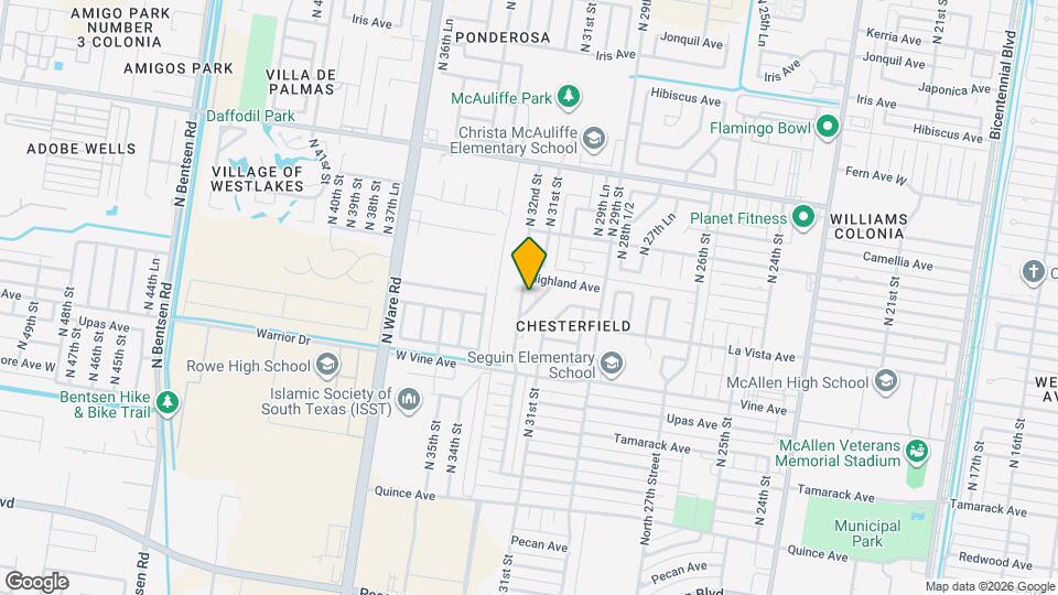 2504 N 32nd St, Unit 3 Map and Location Details