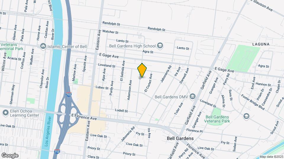 6540 Colmar Ave Mapa y Detalles de la Ubicación