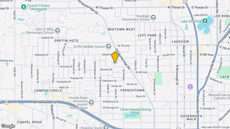 1121 Bennett St Map and Location Details