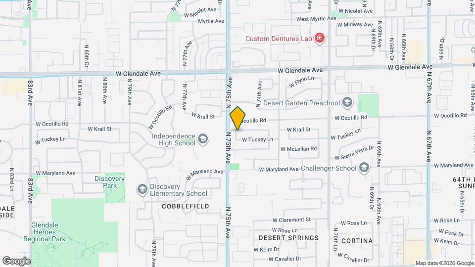 7441 W Krall St Map and Location Details