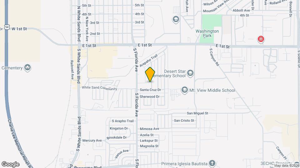 600 Coronado Drive Map and Location Details
