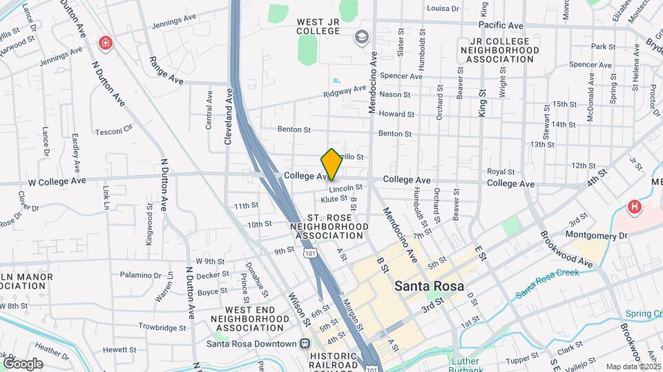 407 Lincoln St Map and Location Details