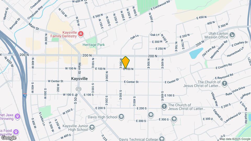 330 E 100 N Map and Location Details