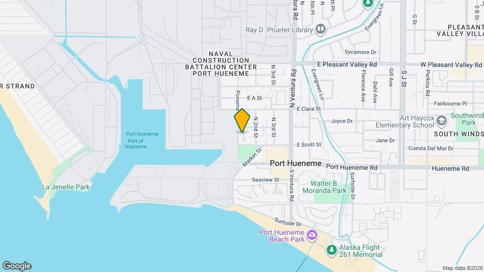 126 E Pearl St Map and Location Details