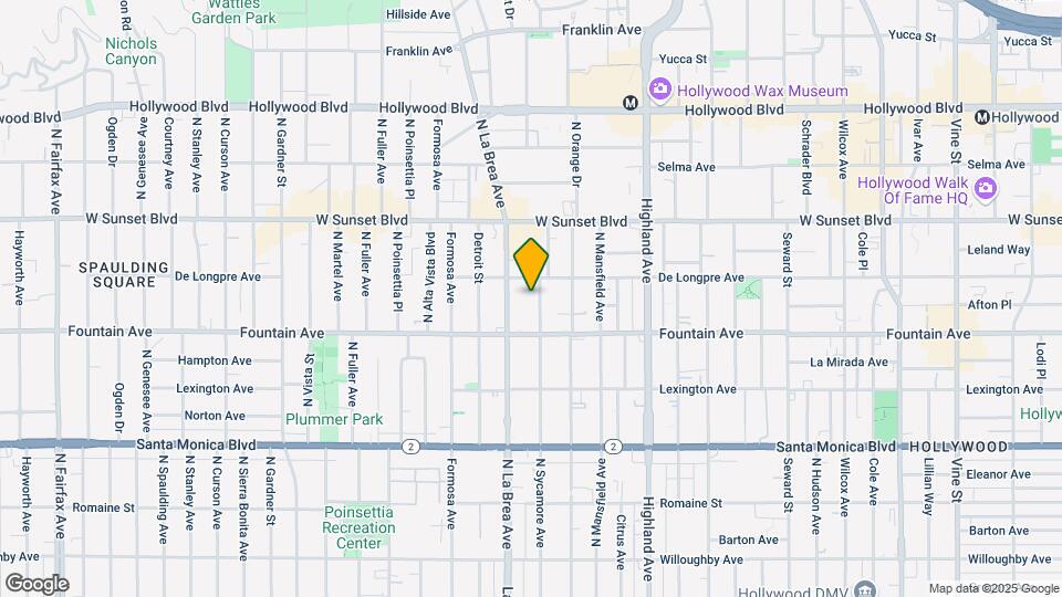 1339 N Sycamore Ave, Unit 106 Mapa y Detalles de la Ubicación