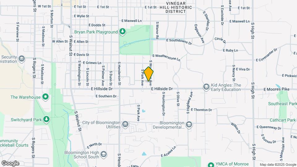 1402 S Woodlawn Ave Map and Location Details